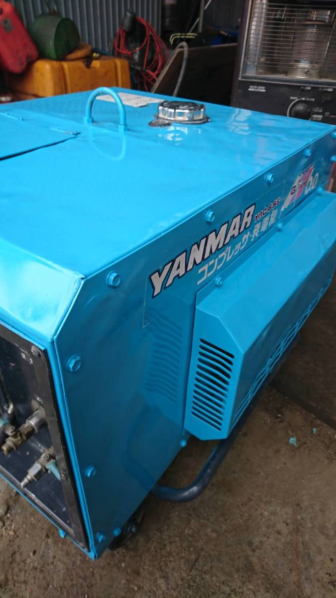 発電機 ヤンマー エアーコンプレッサー ジャンク エンジン 発電 