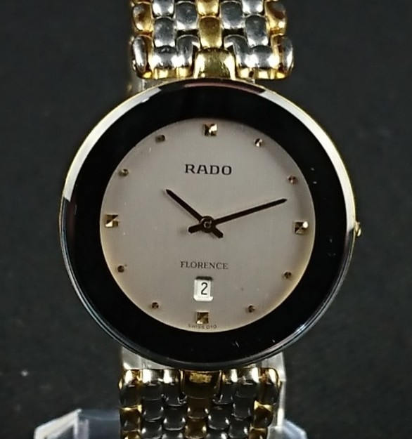RADO ラドー フローレンス 2Pダイヤ Ref.204.3630.2 ゴールド