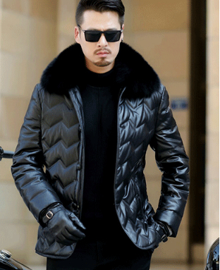 秋冬 メンズレザーダウンジャケット メンズスリムシープスキンレザー メンズキツネの毛皮の革のジャケット サイズ選択可py 014 Mサイズ 売買されたオークション情報 Yahooの商品情報をアーカイブ公開 オークファン Aucfan Com