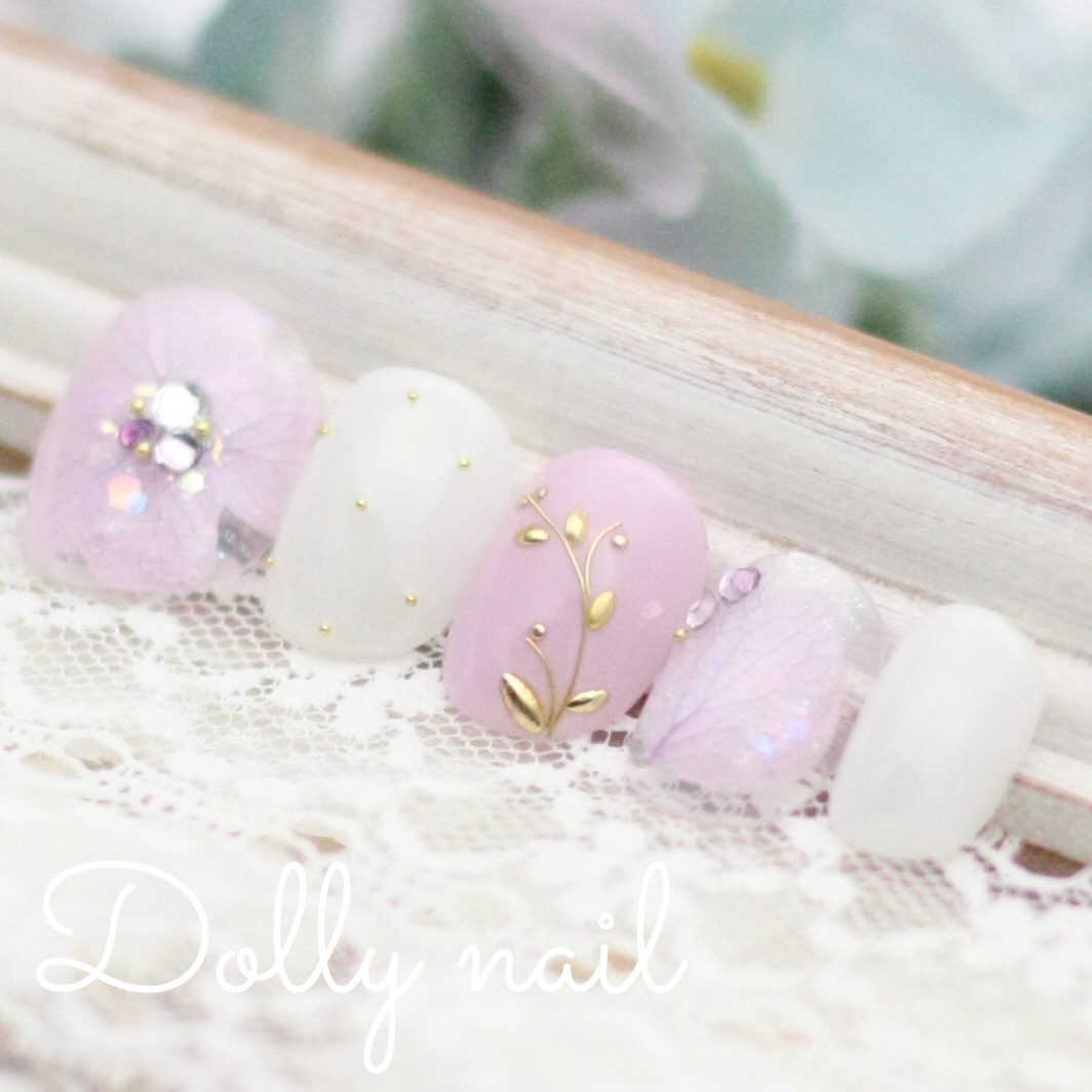 ｄｎベリーショート紫陽花の花びら埋め込みドライフラワー押し花パステルパープル ワイヤーアート結婚式ブライダル花嫁ウェディングネイル 一般 売買されたオークション情報 Yahooの商品情報をアーカイブ公開 オークファン Aucfan Com