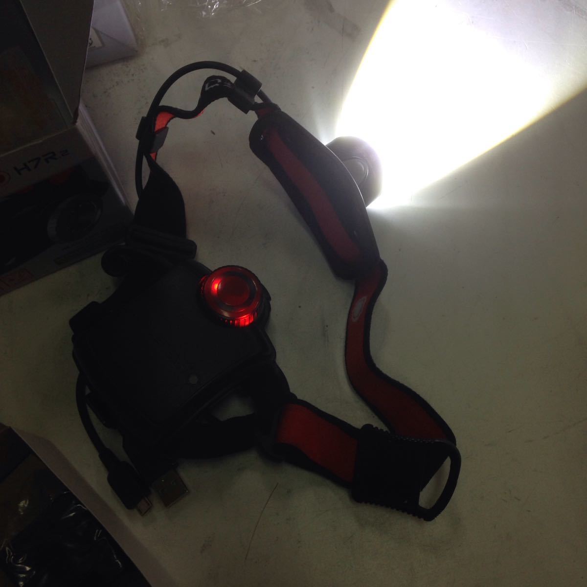 充電式 LED ヘッドライト USB LEDヘッドライト 2個セット USB充電式 GOODGOODS 855lm 10W GENTOS 強力 高輝度 着脱式 - Japan