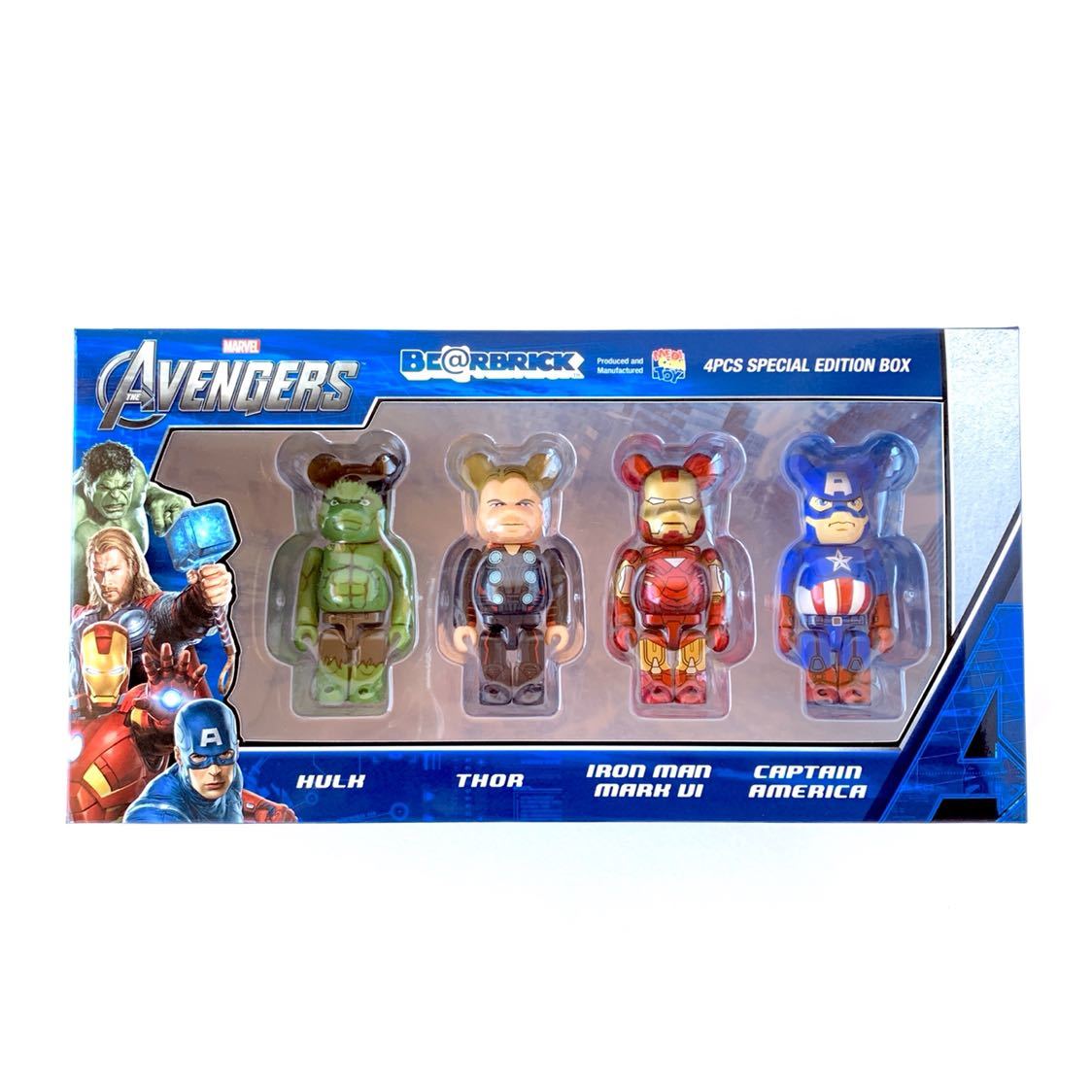 アベンジャーズ ベアブリック 4体セット 新品BE@RBRICK アッセンブル 