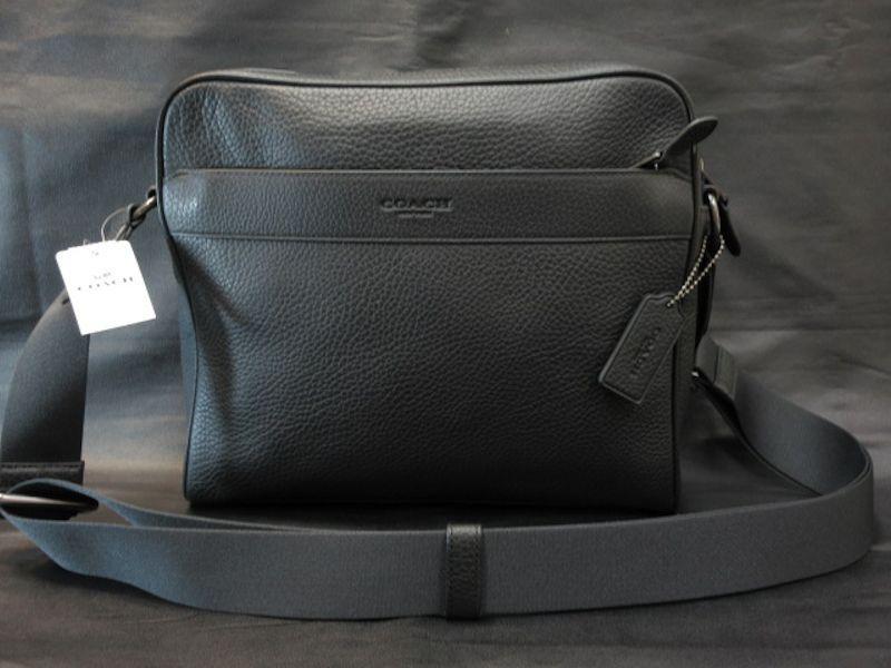 本物正規□COACHコーチ□ショルダーバッグ ペブル レザー チャールズ 