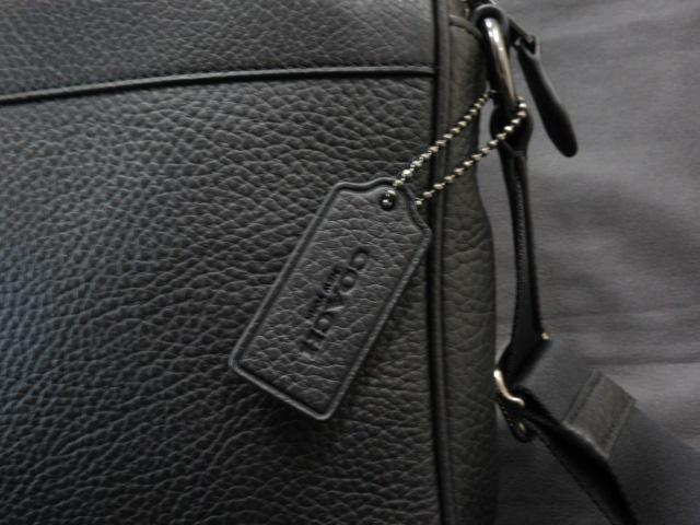 本物正規□COACHコーチ□ショルダーバッグ ペブル レザー チャールズ 