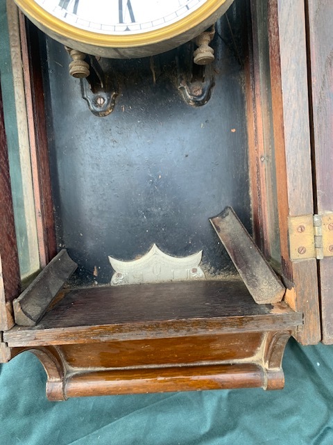 送料無料】精工舎 座敷時計 筋ガラス 難あり 精工舎 筋ガラス 座敷時計 -