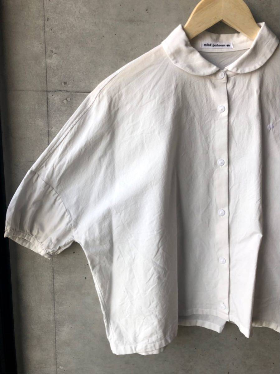 mina perhonen コットン丸襟ラグランブラウス perhonen tambourine ラグランスリーブブラウス 2025SS 定価41800円 金沢