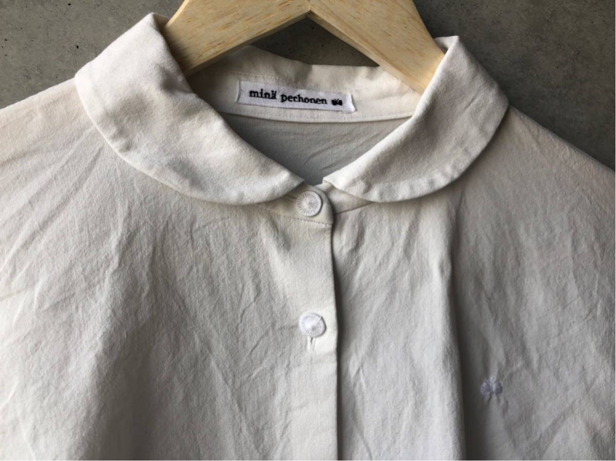 mina perhonen コットン丸襟ラグランブラウス perhonen tambourine ラグランスリーブブラウス 2025SS 定価41800円 金沢