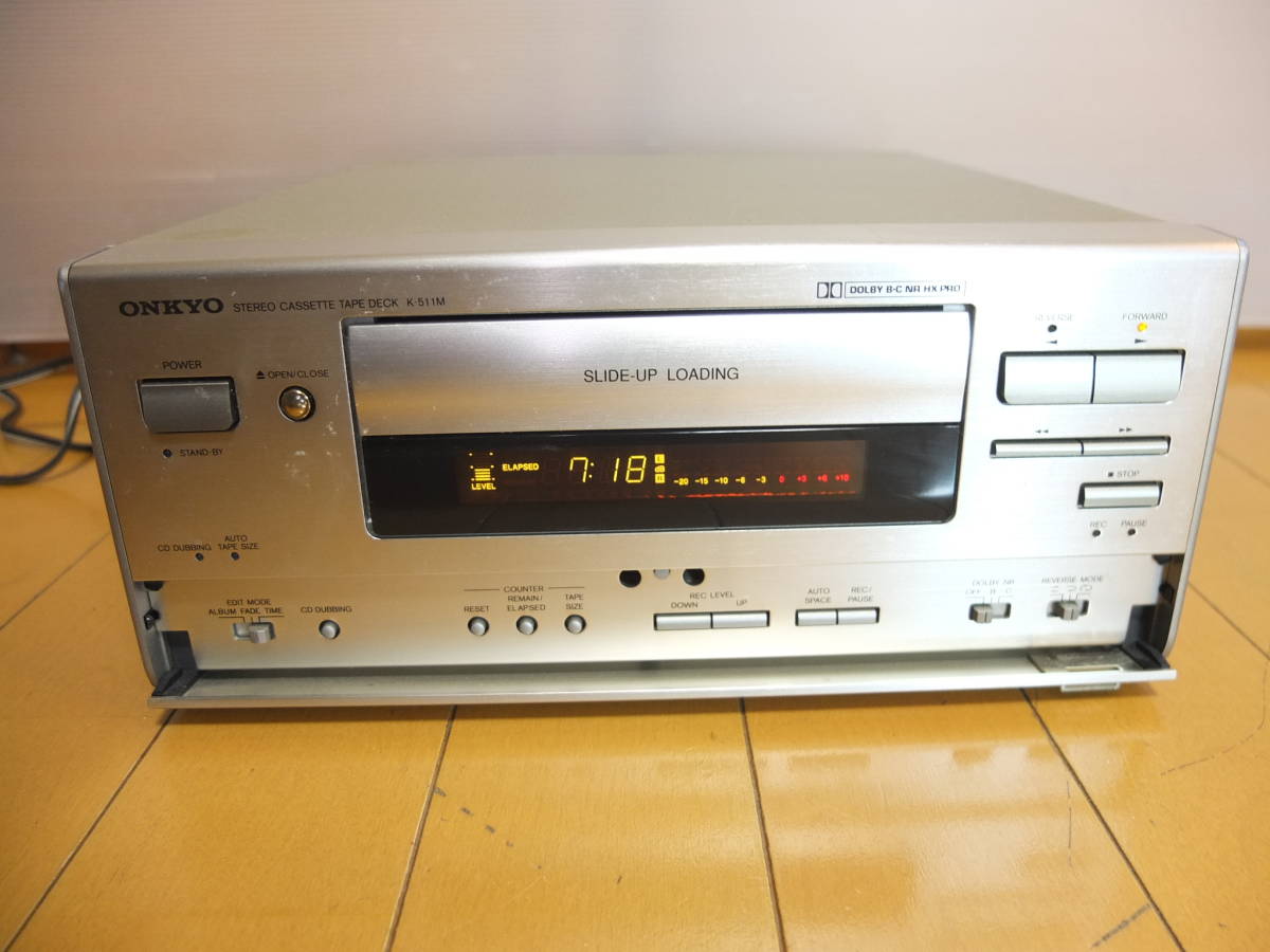 ONKYO カセットデッキ INTEC275 - オンキョー K-511M メルカリ K-W511M