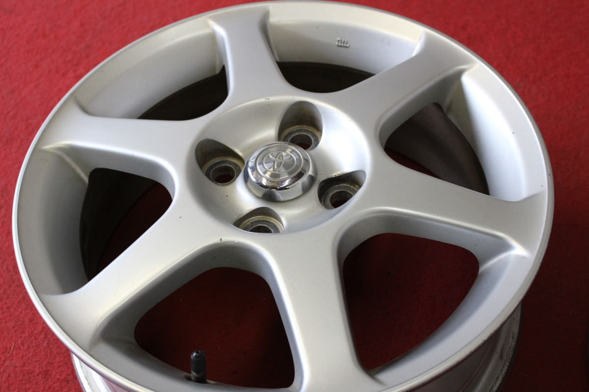 ★★ トヨタ純正 ヴィッツRS ★★ 15×5.5J +45 PCD100/4H 4本 ★ガリキズ無し 検品済み商品です★純正ナット付き ★売切り！★