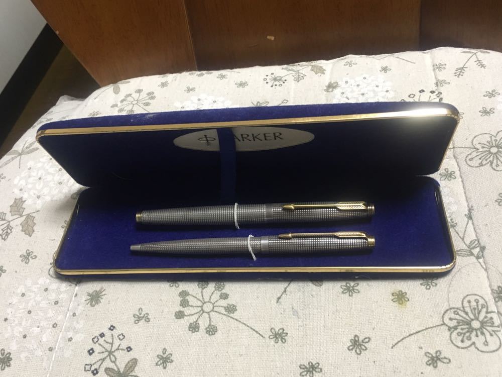 Parker 万年筆 ボールペン セット スターリングシルバー PARKER