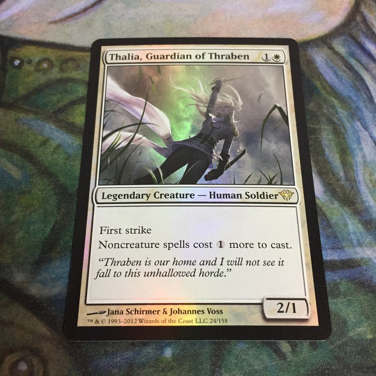 of Guardian Thraben Foil《スレイベンの守護者、サリア⁄Thalia 