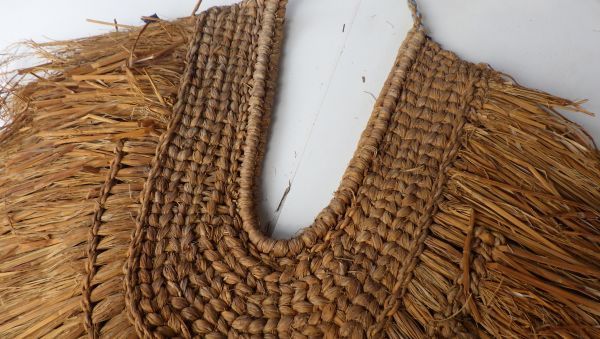 わら細工 「わら蓑」 雨具 手仕事 手編み細工 マタギ 山師 藁 伝統工芸