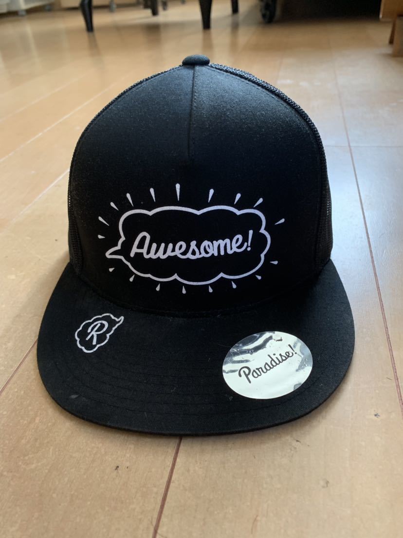 人気セール，お買い得 paradise キャップawesomeブラック著名人芸能人愛用即 レアモデルCAP(帽子)｜売買されたオークション情報、yahooの商品情報をアーカイブ公開 - オークファン 服飾小物