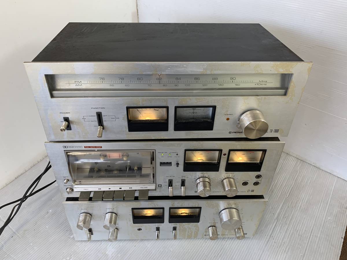 パイオニア プリメインアンプ/チューナー/カセットデッキ SA-7600/TX