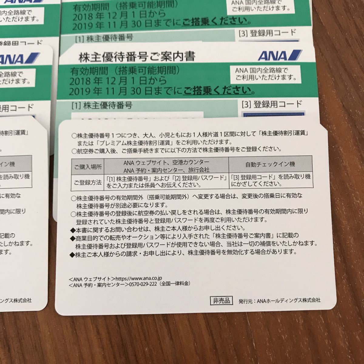 ANA株主優待券　12枚セット（送料込）