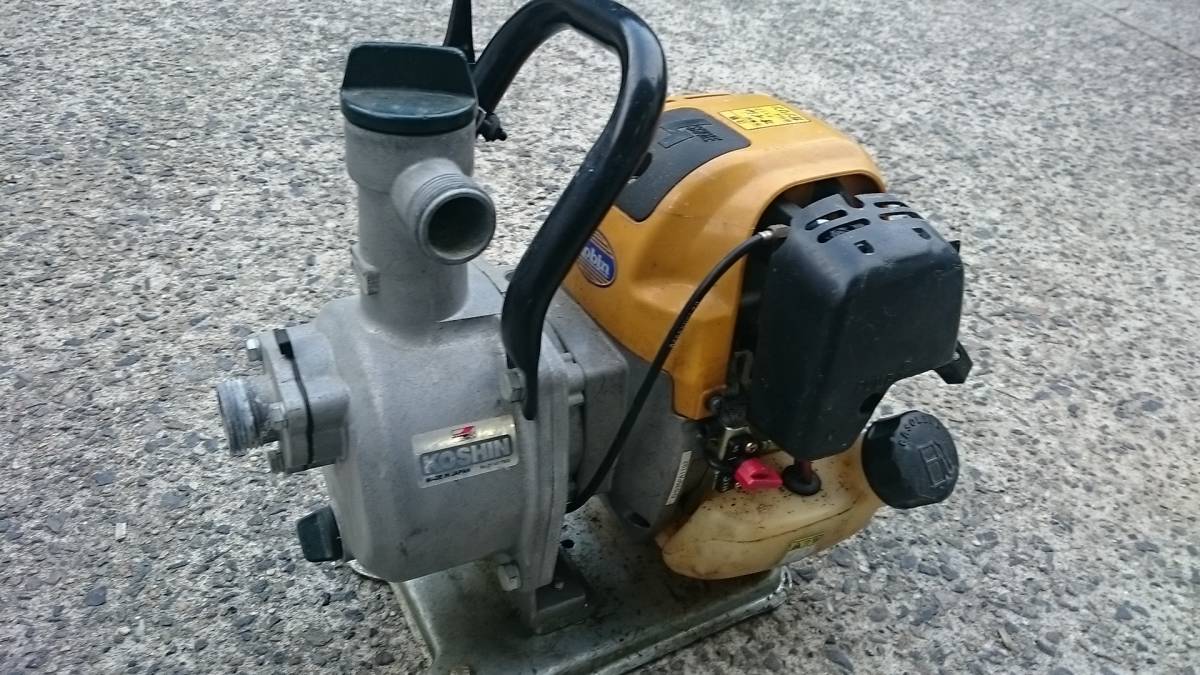 エンジンポンプ 1インチ 工進 中古 4サイクルエンジン 花、園芸 農業