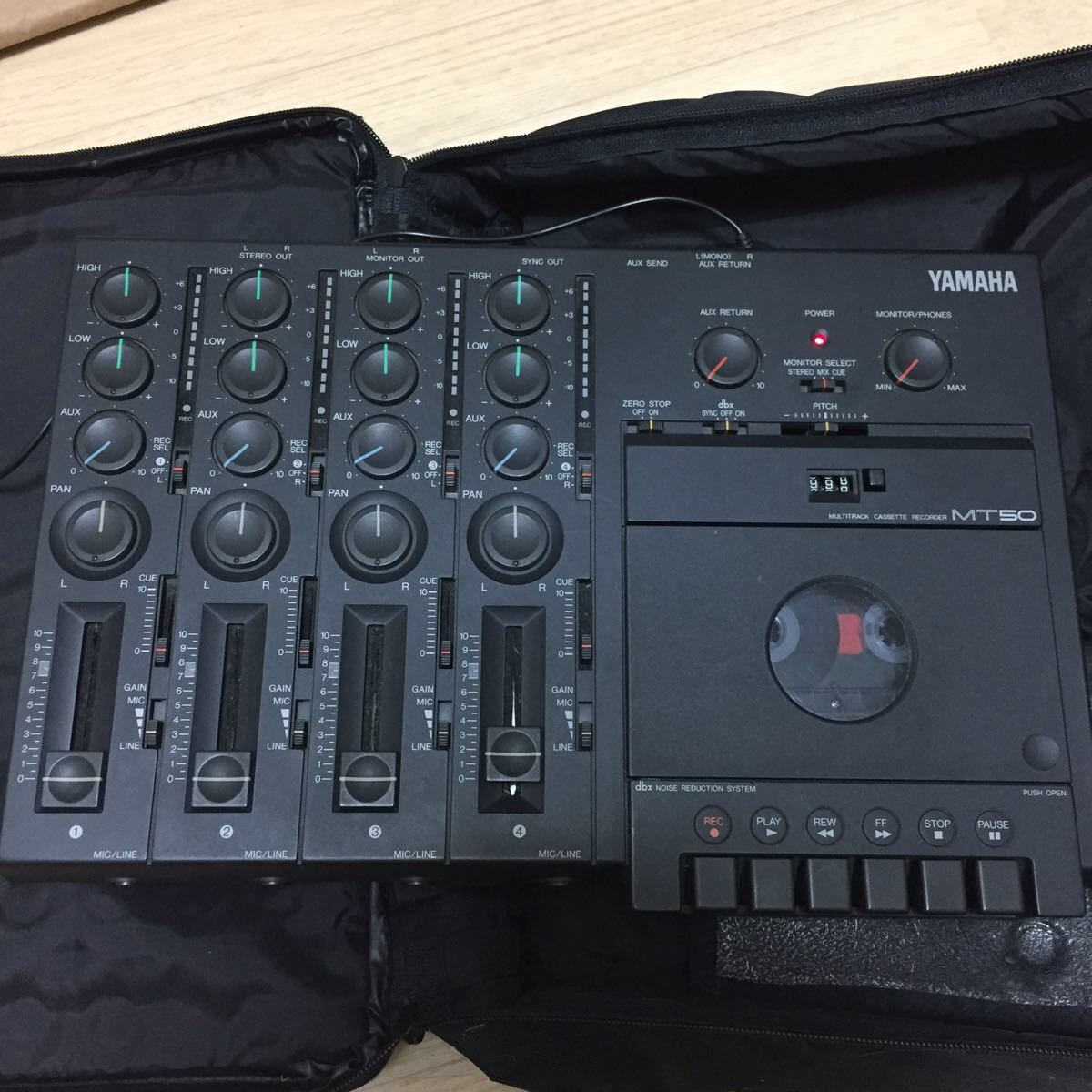 YAMAHA MT50 カセットテープ MTR 完動品 美品 取説 ケース アダプター ハイポジション カセット テープ 12本 付 ヤマハ 宅録 MT50 Yamaha 0 - mt50」マルチトラックレコーダー