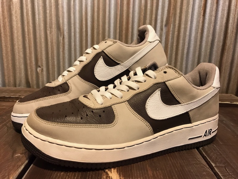 H108 メンズスニーカー NIKE AIR FORCE1 ナイキ エアフォース ローカット バスケット バッシュ おしゃれ 人気 ブラウン (6)/ 29.0cm