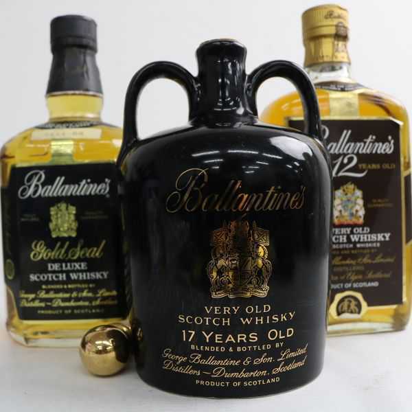 ☆3本セット/Ballantine's（バランタイン）各種（17年 陶器 重量1392g