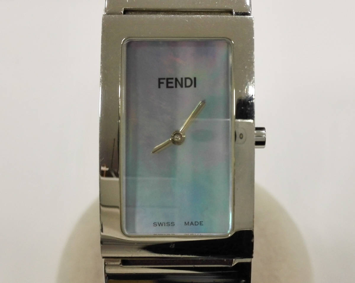 FENDI フェンディ 3250L バングル ウォッチ ブルー シェル 文字盤