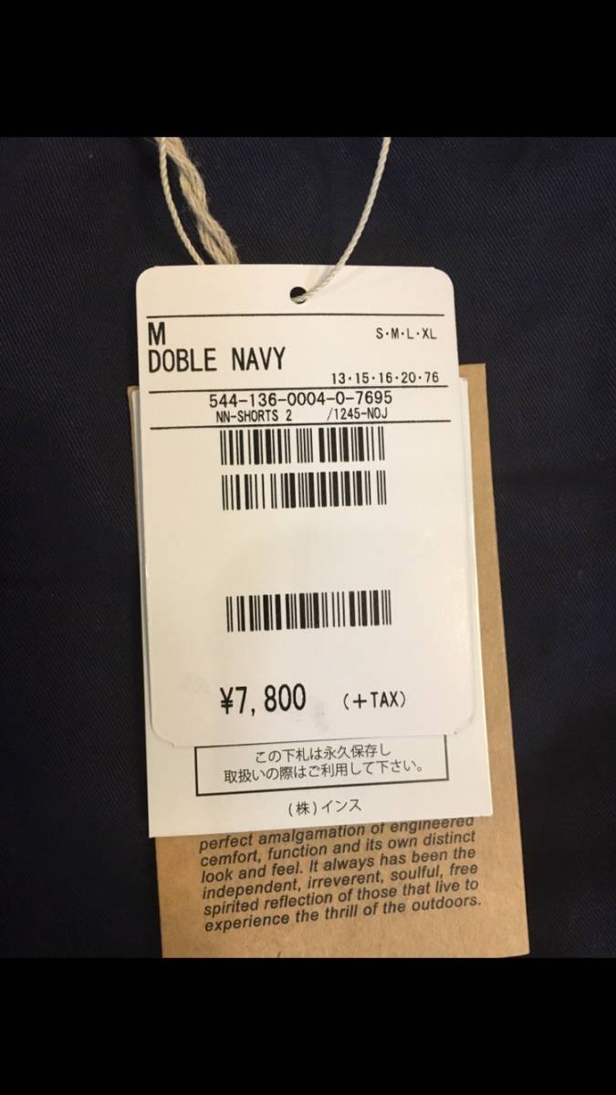 GRAMICCI グラミチ メンズ NNショーツ Mサイズ DOBLE VAVY 試着のみ タグ付き