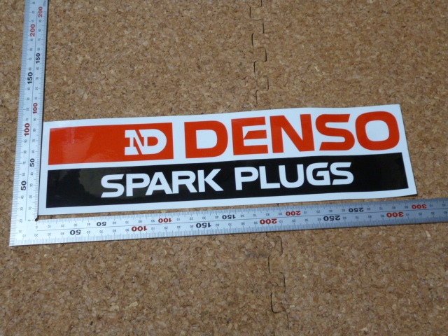 レア ND DENSO SPARK PLUGS ステッカー / 当時物 日本電装 デンソー スパークプラグ ロゴ デカール(ステッカー ...