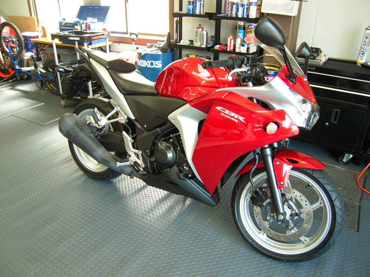 CBR250R レッドカウル セット 傷あり MC41 キャンディルビーレッド
