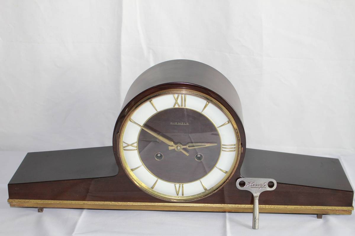 1zEX04408E KIENZLE キンツレ 手巻きゼンマイ式 置き時計 ドイツ製