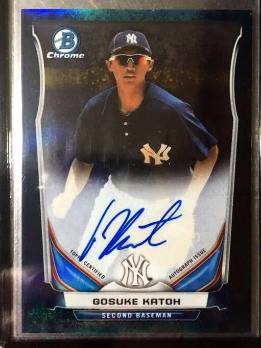 人気定番，格安 MLB 2013 TOPPS 加藤豪将選手 ルーキーイヤー 99枚限定 直筆サイン入りカード 30/99(Topps)｜売買されたオークション情報、yahooの商品情報をアーカイブ公開 - オークファン シングルカード