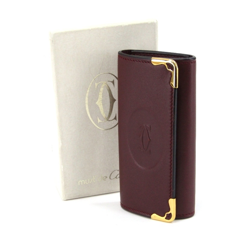 Cartier ￥1～ 美品 Cartier カルティエ キーケース マストライン 4連