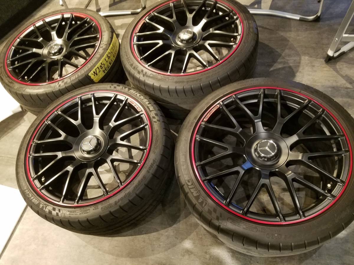 中古美品　ベンツW205 C63s エディション1　セダン　純正ホイールタイヤ4本セット