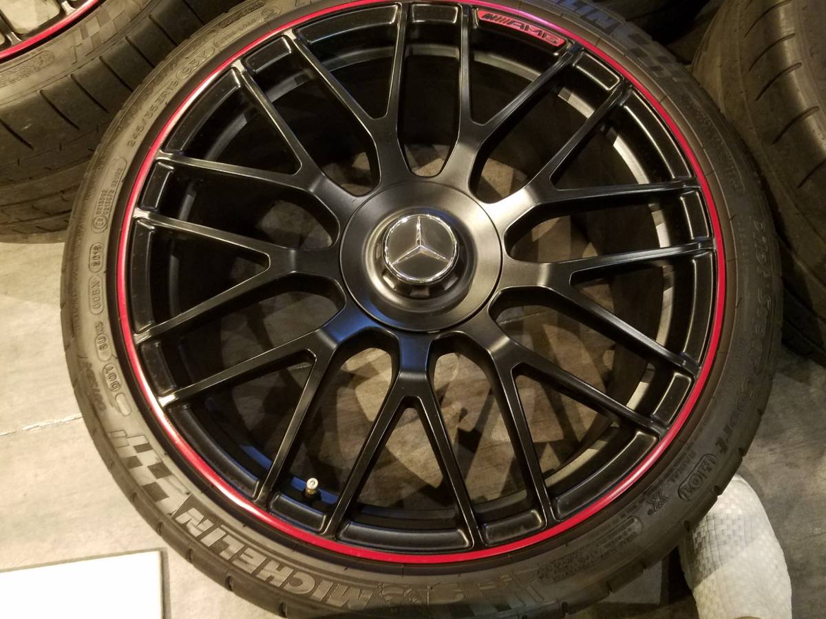 中古美品　ベンツW205 C63s エディション1　セダン　純正ホイールタイヤ4本セット