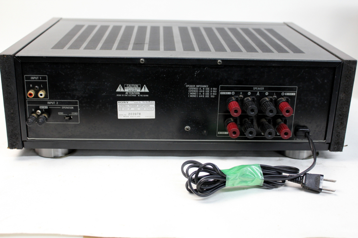 動作OK] SONY ステレオパワーアンプ TA-N330ES Gシャーシ採用 1989年