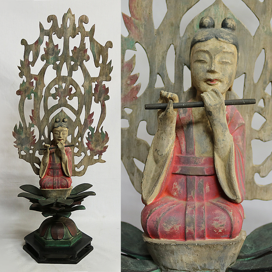 複製品 白鳳時代 法隆寺蔵 楽天 法隆寺金堂天蓋付属天人像(仏像)|売買されたオークション情報、yahooの商品情報をアーカイブ公開 ...