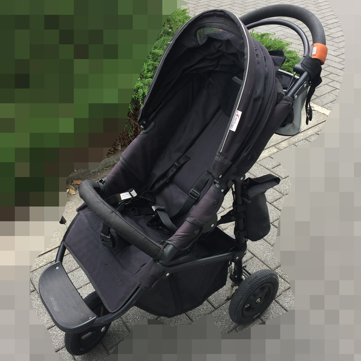 Air Buggy エアーバギー ベビーカー 3輪 ブレーキ搭載 ブラック