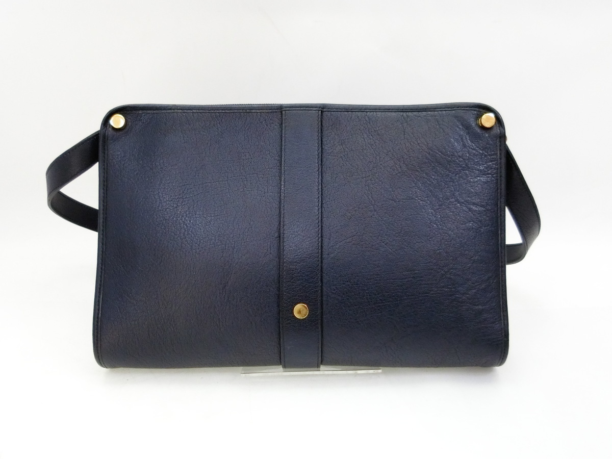 ◆Y10502 Dior ディオール ロゴ CD 金具 ヴィンテージ レザー ショルダー バッグ
