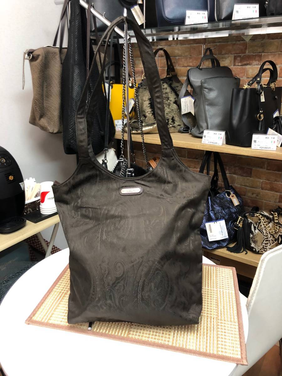 ナイロン エトロ ETRO 美品 2WAYバッグ トート ショルダー 鞄 カバン