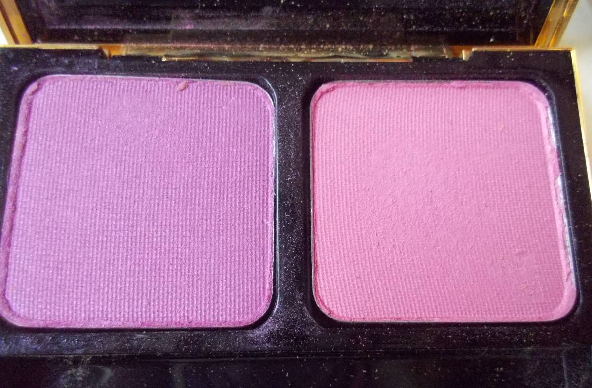送140円 残量99.99% ほぼ未使用 色試しのみ YSL 2色アイシャドウ パウダーデュオ no75. 箱付き サンローラン ピンクーパープル系_5