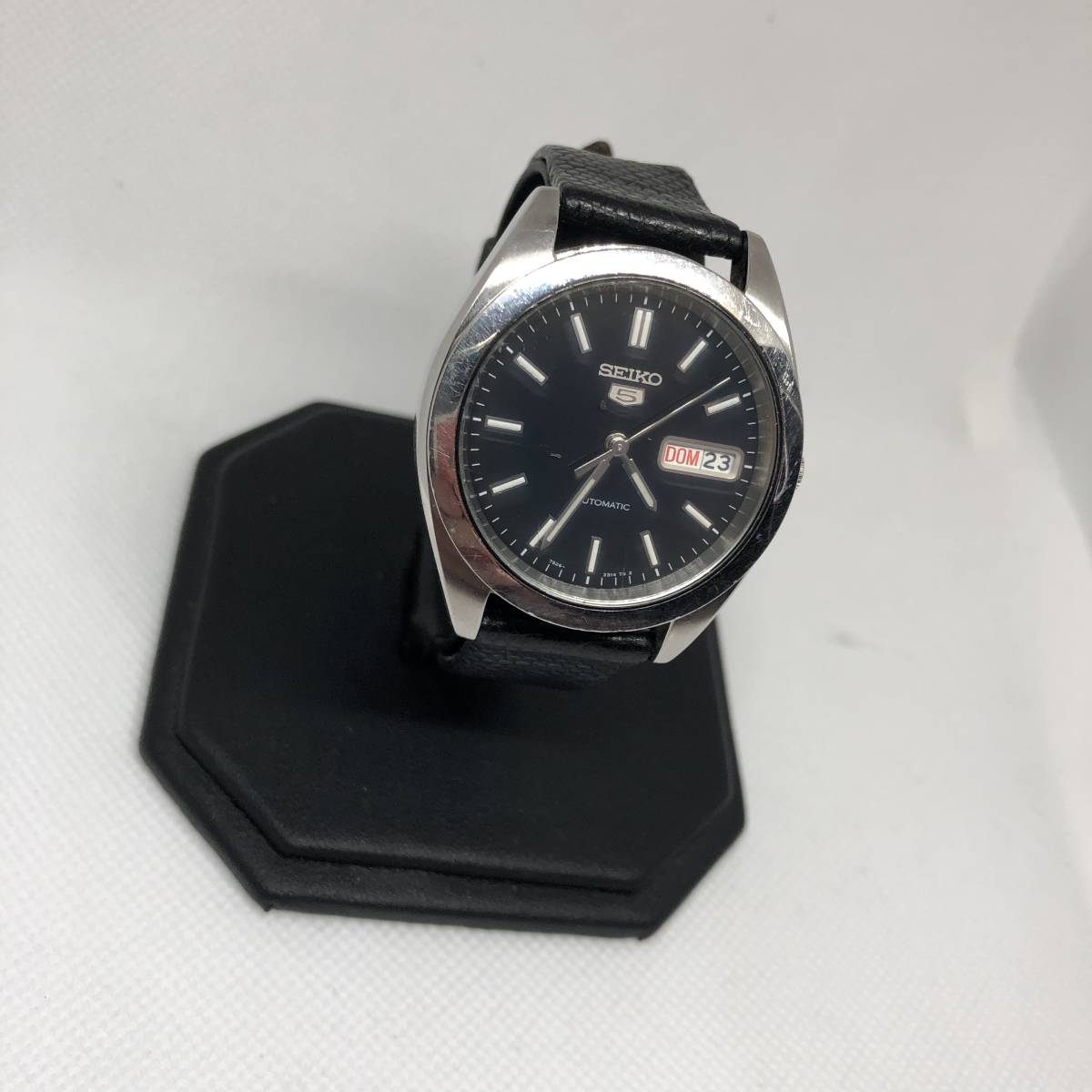 SEIKO セイコー 7S26-0420 SEIKO 5 セイコーファイブ 裏スケ 黒文字盤