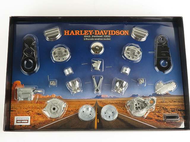 未組立 マルシン プラモデル 1/6 ハーレーダビッドソン 1948 パンヘッド1200 エンジン HARLEY-DAVIDSON Panhead