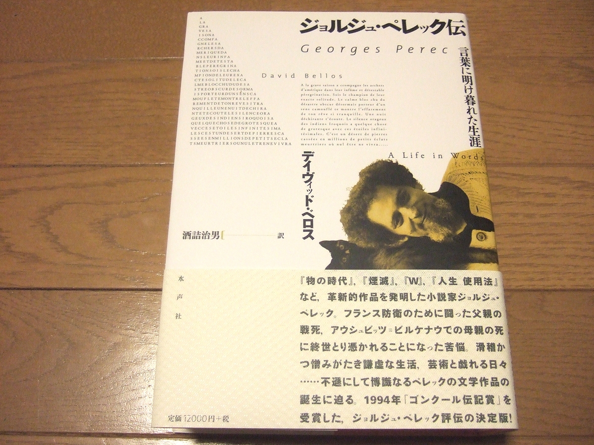 ☆デイヴィッド・ベロス『ジョルジュ・ペレック伝 言葉に明け暮れた