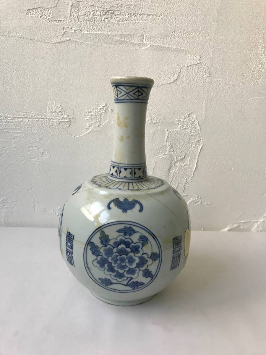【大得価，新品】 李朝 分院 白磁 染付 青華 草花文 面取瓶 粉青 徳利(李朝)｜売買されたオークション情報、yahooの商品情報をアーカイブ公開 - オークファン 李朝