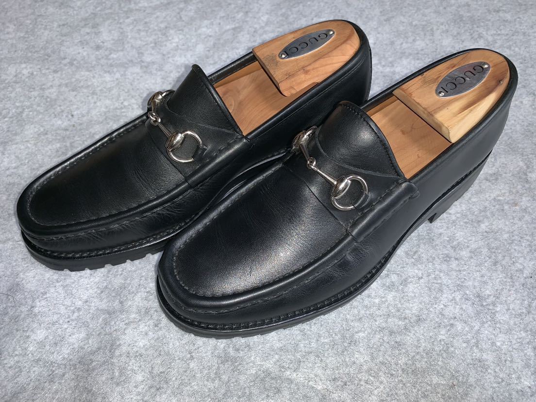 GUCCI グッチ ビブラムソール ローファー 使用感少ない美品 GUCCI グッチ ビブラムソール ローファー 使用感少ない美品