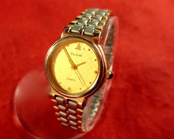 BR5C3） ●完動腕時計★ELGINエルジン★レディース ゴールド
