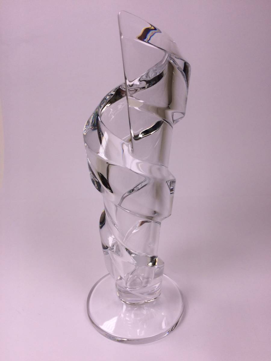 バカラ Baccarat スパイラル 花瓶 フラワーベース ベース クリスタル