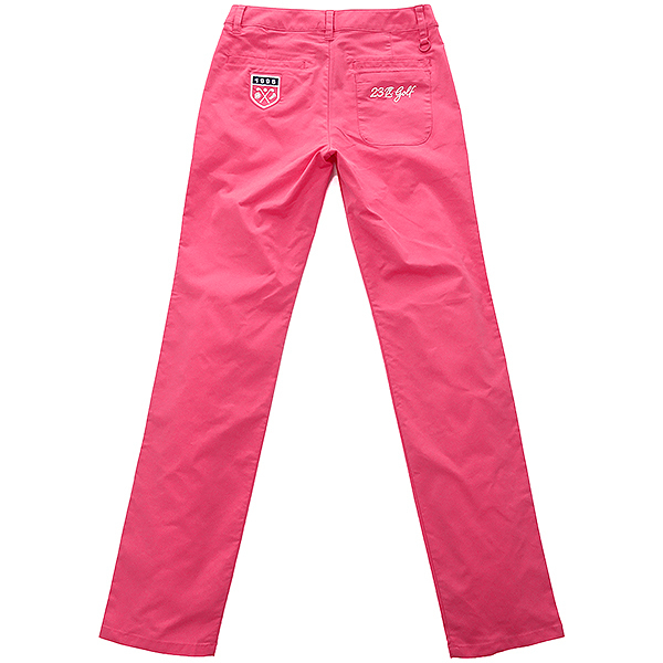 新品 17SS 定価1.6万! 23区ゴルフ 撥水 ストレッチ パンツ 64 桃