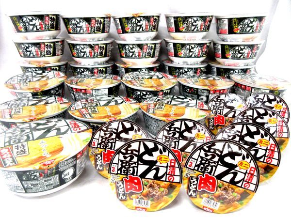 送料200円■gl655■日清 どん兵衛(きつねうどん特盛・肉うどんミニ）2種 32点【シンオク】