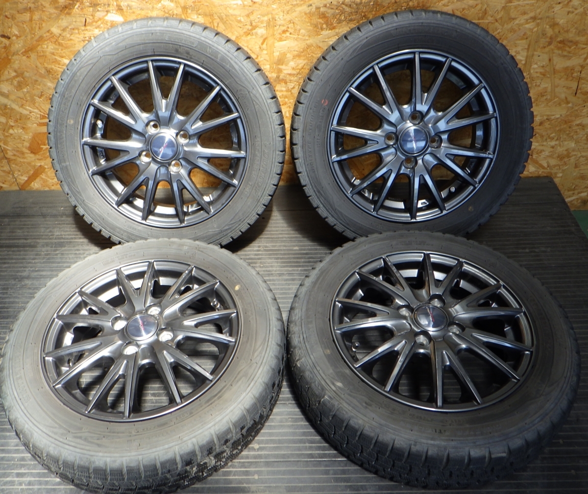 155⁄65R14 2017年製 DUNLOP WM01 WINTERMAXX 75Q ☆送料無料☆ 9～9.5