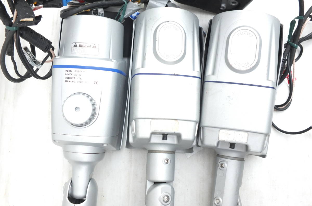 【a09820】 FULL HD SDI CAMERA Mega Pixel TOP CO.，LTD 防犯カメラ CD421A 5台 他 GSB-6XAR 1台 計6台まとめ セキュリティ 