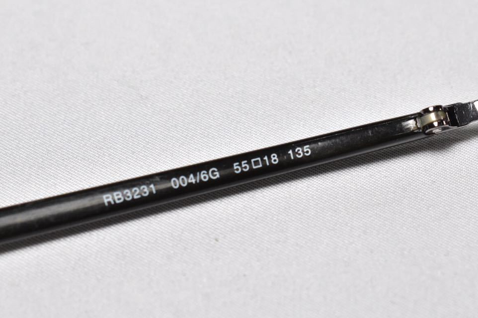 1円 □美品□ Ray-Ban レイバン RB3231 004/6G 55□18 135